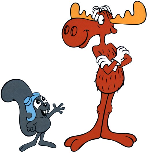 Resultado de imagen para rocky y bullwinkle dibujos